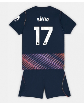 Tottenham Hotspur Savio #17 Maglia Gara Trasferta Repliche 2026-27 Bambino Maniche Corte Tottenham Hotspur Savio #17 Maglia Gara Trasferta Repliche 2026-27 Bambino Maniche Corte